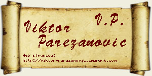 Viktor Parezanović vizit kartica